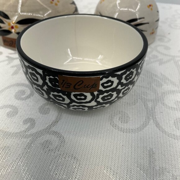 Temptations Ceramic Measuring Cups Set/3 1/4 cup,1/3 Cup & 1/2 Cup - Picture 3 of 6